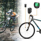 Bike Computer Wireless Waterproof Bicycle Computer 16 Functions Speed Cycle Speedometer Waterproof Wireless Bicycle Bike Computer And Cycling Odometer With Multi-Function LCD Backlight Display Stevvex