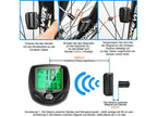 Bike Computer Wireless Waterproof Bicycle Computer 16 Functions Speed Cycle Speedometer Waterproof Wireless Bicycle Bike Computer And Cycling Odometer With Multi-Function LCD Backlight Display Stevvex
