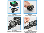 Bike Computer Wireless Waterproof Bicycle Computer 16 Functions Speed Cycle Speedometer Waterproof Wireless Bicycle Bike Computer And Cycling Odometer With Multi-Function LCD Backlight Display Stevvex