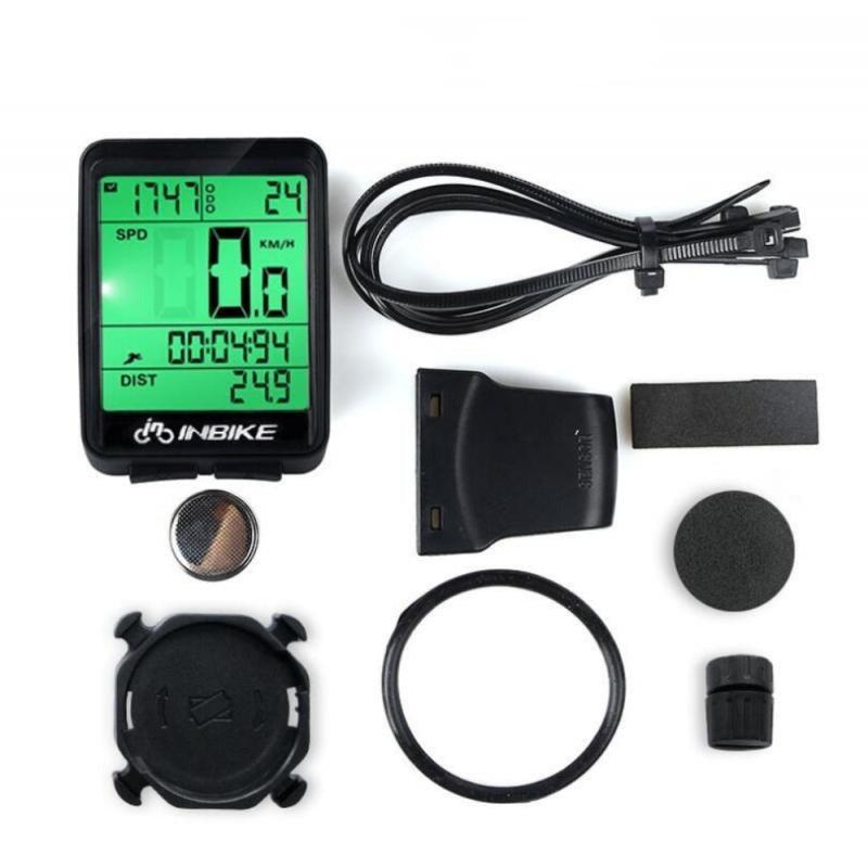 LCD Bike Code Meter Wired Wireless Mountain Bike Speedometer Bicycle Odometer Cycling Multifunctional And Waterproof Smart Backlight HD Digital LCD Big Display Auto Power Off And Wake-up Speedometer Stevvex