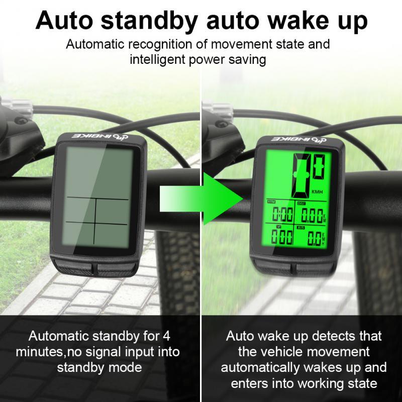 Waterproof Bicycle Computer Wireless Mountain Bike Cycling Potentiometer Stopwatch Speedometer Wireless Waterproof Bike Computer With LCD Large Backlight Display Multifunction Bicycle Speedometer 14 Functions Speedometer Stevvex