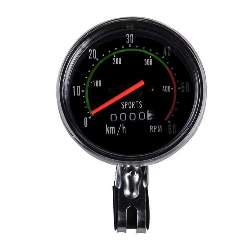 Classic Mountain Road Bike Computer Vintage Bicycle Bike Speedometer Analog Classical Mechanical Odometer Mechanical Bicycle Speedometer Aluminum Alloy Bike Computer Cyclocomputer Stevvex