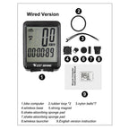 Bicycle Computer Road Bike Table Light Wired Wireless Waterproof Luminous Speedometer Waterproof Cycling Odometer Smart Sensor Auto Wake-Up Multi-Function Bicycle Speed Tracker With LCD Backlight Display Stevvex