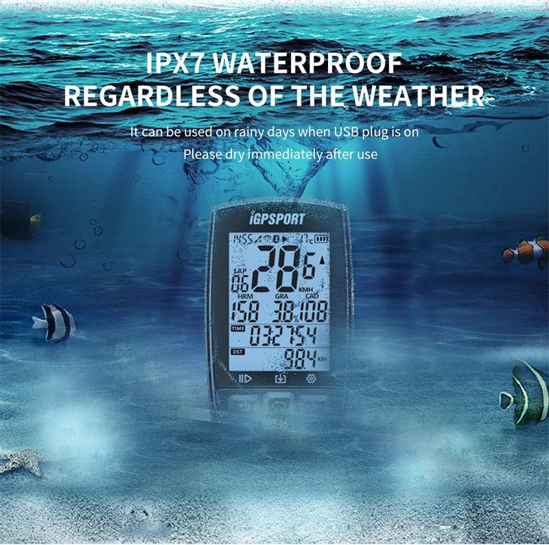 Waterproof Bike Computer GPS Cycling Computer Navigation Speedometer Wireless Bicycle Speedometer Odometer With LCD Display Waterproof Tracker Fits All Bikes Electric Bike Stevvex