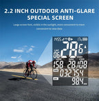 Waterproof Bike Computer GPS Cycling Computer Navigation Speedometer Wireless Bicycle Speedometer Odometer With LCD Display Waterproof Tracker Fits All Bikes Electric Bike Stevvex