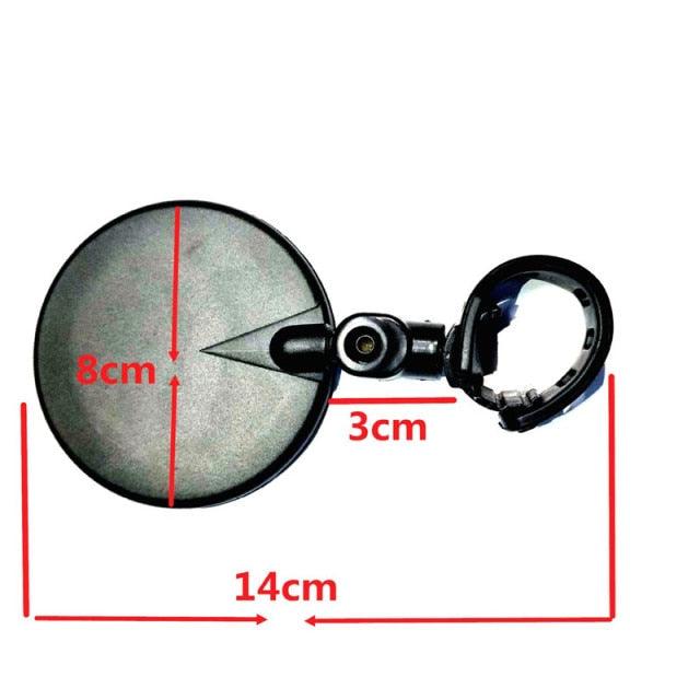 Bicycle Rearview Handlebar Mirrors Cycling Rear View Rotate Wide-Angle Bike Cycling Accessories Rotate Bike Bicycle Cycling  Handlebar Safety Rearview Rear View Mirror Stevvex