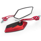 Adjustable Electric Scooter Mirrors Bicycle Rear View Mirrors Adjustable HD Clear Glass Handlebar Mounting Mirrors Universal Adjustable Rotatable Safe Handlebar Bike Rear View Mirror Stevvex