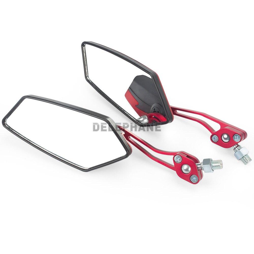 Adjustable Electric Scooter Mirrors Bicycle Rear View Mirrors Adjustable HD Clear Glass Handlebar Mounting Mirrors Universal Adjustable Rotatable Safe Handlebar Bike Rear View Mirror Stevvex