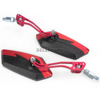 Adjustable Electric Scooter Mirrors Bicycle Rear View Mirrors Adjustable HD Clear Glass Handlebar Mounting Mirrors Universal Adjustable Rotatable Safe Handlebar Bike Rear View Mirror Stevvex