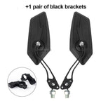 Adjustable Electric Scooter Mirrors Bicycle Rear View Mirrors Adjustable HD Clear Glass Handlebar Mounting Mirrors Universal Adjustable Rotatable Safe Handlebar Bike Rear View Mirror Stevvex