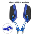Adjustable Electric Scooter Mirrors Bicycle Rear View Mirrors Adjustable HD Clear Glass Handlebar Mounting Mirrors Universal Adjustable Rotatable Safe Handlebar Bike Rear View Mirror Stevvex