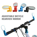 New Universal Rotate Bike Rearview Mirror Unique Bicycle Handlebar Mounted Convex Rear View Mirror Adjustable Full Rotatable Rearview Bicycle Mirrors Wide Angle Acrylic Convex Cycling Safety Mirror For Road Bike Stevvex