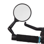 New Universal Rotate Bike Rearview Mirror Unique Bicycle Handlebar Mounted Convex Rear View Mirror Adjustable Full Rotatable Rearview Bicycle Mirrors Wide Angle Acrylic Convex Cycling Safety Mirror For Road Bike Stevvex