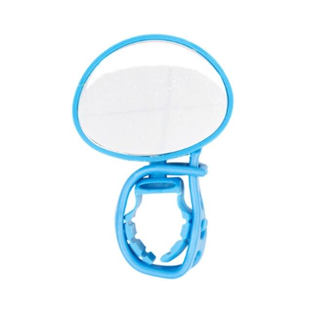 New Universal Rotate Bike Rearview Mirror Unique Bicycle Handlebar Mounted Convex Rear View Mirror Adjustable Full Rotatable Rearview Bicycle Mirrors Wide Angle Acrylic Convex Cycling Safety Mirror For Road Bike Stevvex