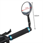 New Universal Rotate Bike Rearview Mirror Unique Bicycle Handlebar Mounted Convex Rear View Mirror Adjustable Full Rotatable Rearview Bicycle Mirrors Wide Angle Acrylic Convex Cycling Safety Mirror For Road Bike Stevvex