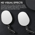 Bicycle Rearview Mirror Rotation Adjustable Rear View Road Wide Range Back Bicycle Handlebar Mirror HD Wide Angle Bicycle Rear View Mirrors Adjustable Rotation Handlebar Convex Mirror For Bike Cycling Stevvex