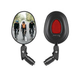 Bicycle Rearview Mirror Rotation Adjustable Rear View Road Wide Range Back Bicycle Handlebar Mirror HD Wide Angle Bicycle Rear View Mirrors Adjustable Rotation Handlebar Convex Mirror For Bike Cycling Stevvex