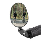 Bicycle Rearview Mirror Rotation Adjustable Rear View Road Wide Range Back Bicycle Handlebar Mirror HD Wide Angle Bicycle Rear View Mirrors Adjustable Rotation Handlebar Convex Mirror For Bike Cycling Stevvex