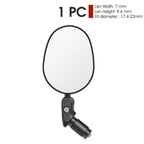 Bicycle Rearview Mirror Rotation Adjustable Rear View Road Wide Range Back Bicycle Handlebar Mirror HD Wide Angle Bicycle Rear View Mirrors Adjustable Rotation Handlebar Convex Mirror For Bike Cycling Stevvex