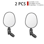 Bicycle Rearview Mirror Rotation Adjustable Rear View Road Wide Range Back Bicycle Handlebar Mirror HD Wide Angle Bicycle Rear View Mirrors Adjustable Rotation Handlebar Convex Mirror For Bike Cycling Stevvex