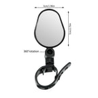 Handlebar Bike Mirror Bicycle Rear view Lens Wide-Angle Safety Mirror Mountain Road Bicycle Wide-Angle Reflector  Rotatable Handlebar Mirror Wide Angle Bicycle Mirror Cycling Rear View Mirror Shockproof Acrylic Convex Mirror Safe Rearview Mirror Stevvex