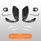 Bike Wide Range Back Sight Reflector Bike Mirror Bicycle Handlebar Rear View Mirror Bike Rear view Mirror Left With Light Reflector Safer No-Shock Bicycle Mirror Rearview Mirror Universal For Bike Bicycle
