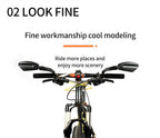 Bike Wide Range Back Sight Reflector Bike Mirror Bicycle Handlebar Rear View Mirror Bike Rear view Mirror Left With Light Reflector Safer No-Shock Bicycle Mirror Rearview Mirror Universal For Bike Bicycle