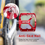 Bicycle Pedal CNC Aluminum Alloy Flat Bicycle Platform Pedal Light Non-Slip Pedal Mountain Bike Riding Pedal Mountain Bike Pedals Sealed Bearing Aluminum Alloy Flat Pedals Road Bicycle Pedals Stevvex