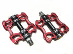 Bicycle Pedals Sealed 2 Bearing Cleats Pegs Road Mountain Bike Pedal Aluminum Alloy Anti-slip Cycling Parts Mountain Bike Pedals Bicycle Flat Pedals Aluminum Sealed Bearing Lightweight Platform For Road Mountain Stevvex