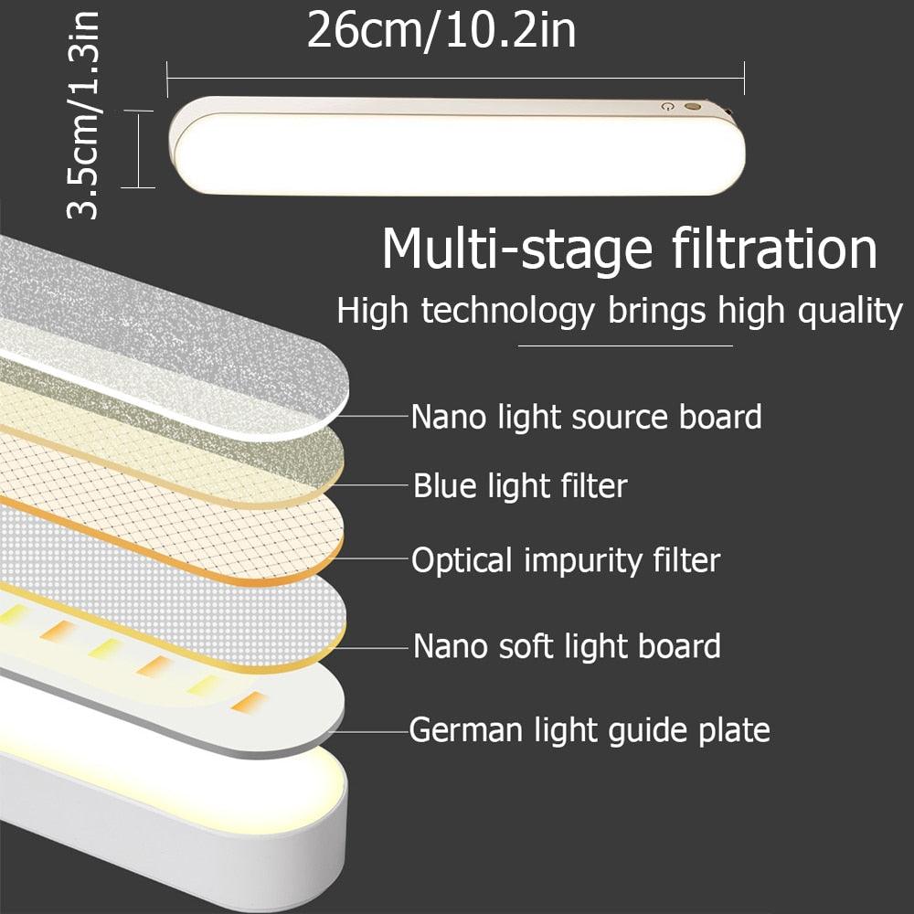 Desk Lamp USB Lamp USB LED Light Computer Table Lamp Magnetic Office Study Reading Light Rechargeable For Bedroom Decorative Table Lamp Cute Study Lamps for Bedroom Décor Stevvex