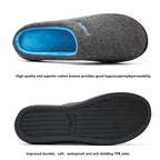 Men's Cotton Fabric Slippers Indoor Non-Slip Home Fur Couple Flat  Men Winter Slipper Cotton Memory Foam Slippers Comfort Knitted Cotton-blend Closed Toe House Indoor Outdoor Shoes Stevvex