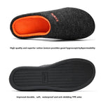 Men's Cotton Fabric Slippers Indoor Non-Slip Home Fur Couple Flat  Men Winter Slipper Cotton Memory Foam Slippers Comfort Knitted Cotton-blend Closed Toe House Indoor Outdoor Shoes Stevvex