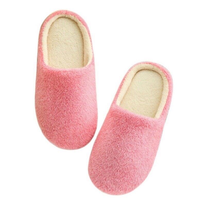 Women Indoor House Plush Soft Cute Cotton Slippers Shoes Non-slip Floor Home Slippers Slides For Bedroom Memory Foam Slippers Scuff Outdoor Indoor Warm Plush Bedroom Shoes With Fur Lining Stevvex
