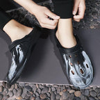 Men's Summer Hole Shoes Soft Rubber Lightweight Garden Clogs Couples Arch Support Clogs Garden Shoes Slip-on Outdoor Beach Slippers Mixed Colors Sandals Stevvex