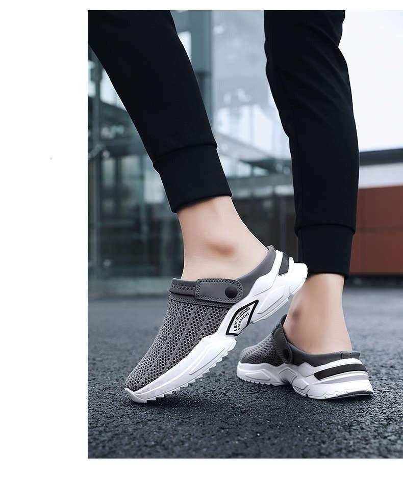 Luxury Black Mens Shoes Flip Flops Platform Slipper Sandals Men Shoe Summer Tennis Fitness Gym Garden Clog Shoes Sandals Summer Indoor Outdoor Walking Slipper Stevvex