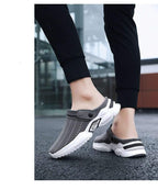 Luxury Black Mens Shoes Flip Flops Platform Slipper Sandals Men Shoe Summer Tennis Fitness Gym Garden Clog Shoes Sandals Summer Indoor Outdoor Walking Slipper Stevvex