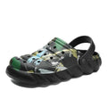 Men's Black Rubber Beach Flip Flops Sandals Wedge Flat Shoes Footwear Fashion Unisex Garden Clogs Sports Sandals Outdoor Indoor Lightweight Clogs Stevvex