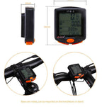 Bike Speed Meter Digital Bike Computer Multifunction Waterproof Sports Sensors Bicycle Computer Speedometer Waterproof 4 Line Display Odometer Cycling Multi Function Design Stevvex