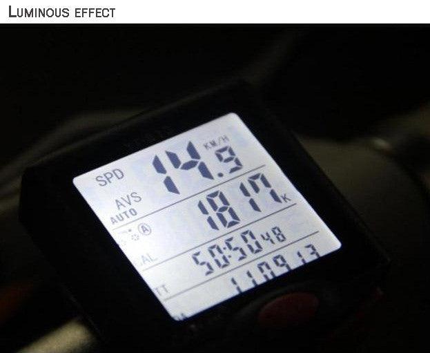 Bike Speed Meter Digital Bike Computer Multifunction Waterproof Sports Sensors Bicycle Computer Speedometer Waterproof 4 Line Display Odometer Cycling Multi Function Design Stevvex