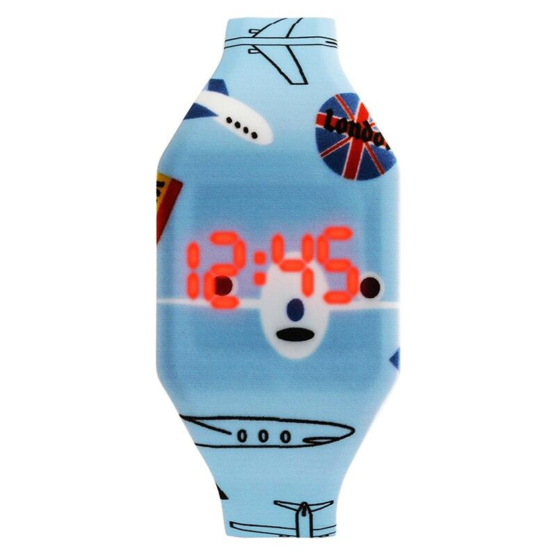 Simple Cartoon Digital Watches For Kids Student LED Display Cute Design Children Girls LED Digital Waterproof Electronic Clock Kids Student Flamingo Digital Sport Watch For Boys Girls Kid Stevvex