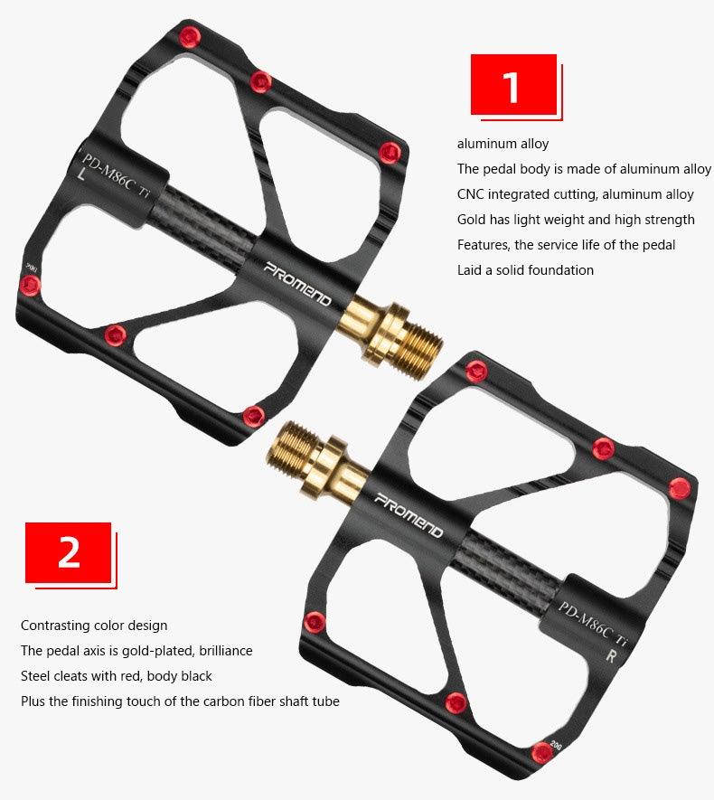 Titanium Bicycle Pedal Titanium Shaft Carbon Tube Bicycle Pedal Mountain Bike 3 Palin Pedal Road Bike Riding Pedal Bicycle Platform Pedals Bicycle Pedal Titanium Shaft Carbon Tube Bicycle Pedal Mountain Bike Pedal Road Bike Riding Pedal Stevvex
