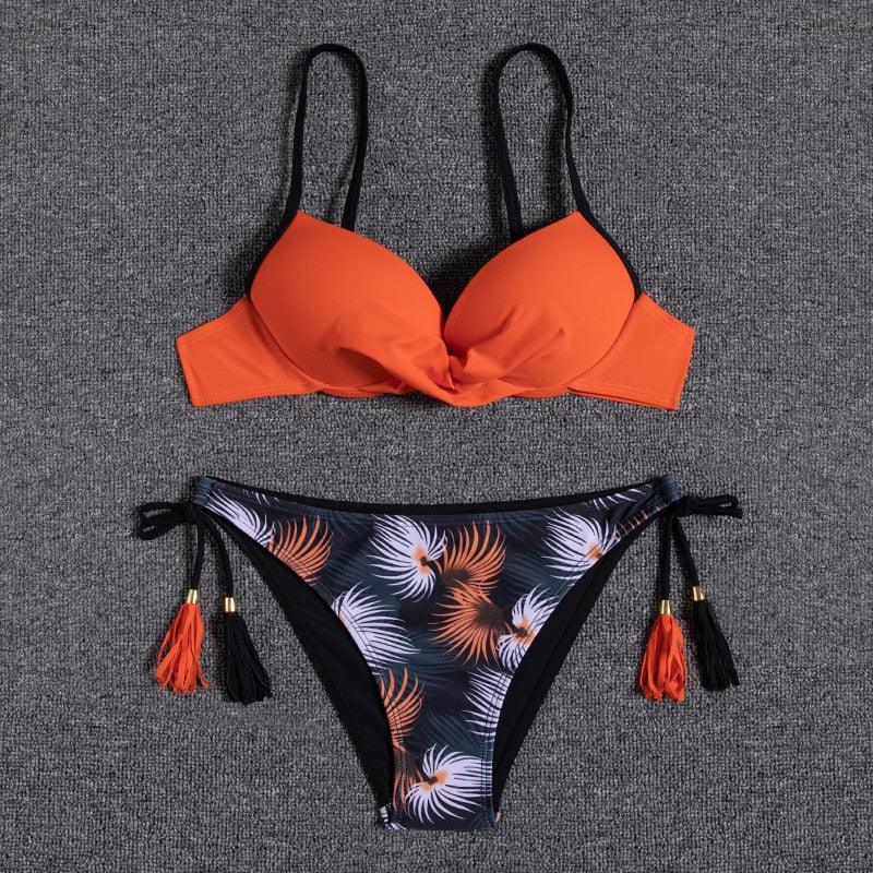 Bikini Push Up Swimwear  Bikini Set Pink Swimwear Women Micro Swimsuit Female Bandage Bikini Beach Wear Swimming Two-Piece Swimsuit Summer Swimsuit for Women Stevvex