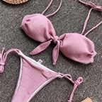 Summer Cute Vintage Women's Swimsuit Bikini Split Swimwear Women's Swimwear Women's 2-piece Beachwear Loose Bikini Fashion  Retro Bikini  Fashion Beachwear Summer Spa Beach Surf Sport Stevvex