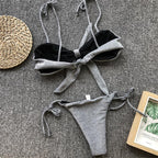 Summer Cute Vintage Women's Swimsuit Bikini Split Swimwear Women's Swimwear Women's 2-piece Beachwear Loose Bikini Fashion  Retro Bikini  Fashion Beachwear Summer Spa Beach Surf Sport Stevvex
