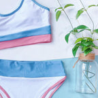 Summer Cute Vintage Women's Swimsuit Bikini Split Swimwear Women's Swimwear Women's 2-piece Beachwear Loose Bikini Fashion  Retro Bikini  Fashion Beachwear Summer Spa Beach Surf Sport Stevvex