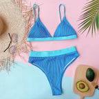 Summer Cute Vintage Women's Swimsuit Bikini Split Swimwear Women's Swimwear Women's 2-piece Beachwear Loose Bikini Fashion  Retro Bikini  Fashion Beachwear Summer Spa Beach Surf Sport Stevvex