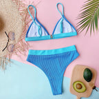 Summer Cute Vintage Women's Swimsuit Bikini Split Swimwear Women's Swimwear Women's 2-piece Beachwear Loose Bikini Fashion  Retro Bikini  Fashion Beachwear Summer Spa Beach Surf Sport Stevvex
