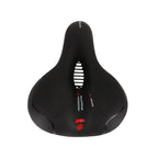 Breathable Leather Bicycle Saddle Cushion Comfortable Anti Slip And Weat Road Bike Sponge Filled Shockproof Bike Seat For Men Women Memory Foam Soft Bicycle Seats Cushion Dual Shock Absorbing Wide Bicycle Seat Replacement For Mountain Bike Road Bike Stevvex