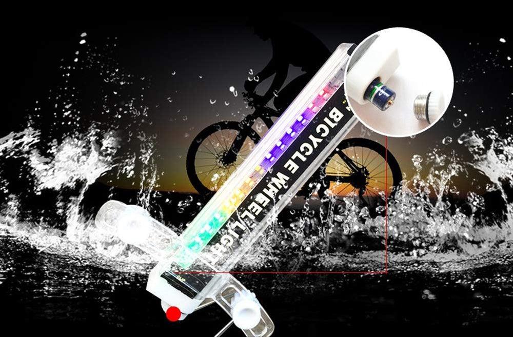 32 Pattern Bike Light Bicycle Wheel Light Double Display Flash 32 RGB LED Light Bicycle Spoke Lamp Night Riding Spoke Light For Men Present Super Bright Auto Off LED Cycling Bicycle Light Stevvex