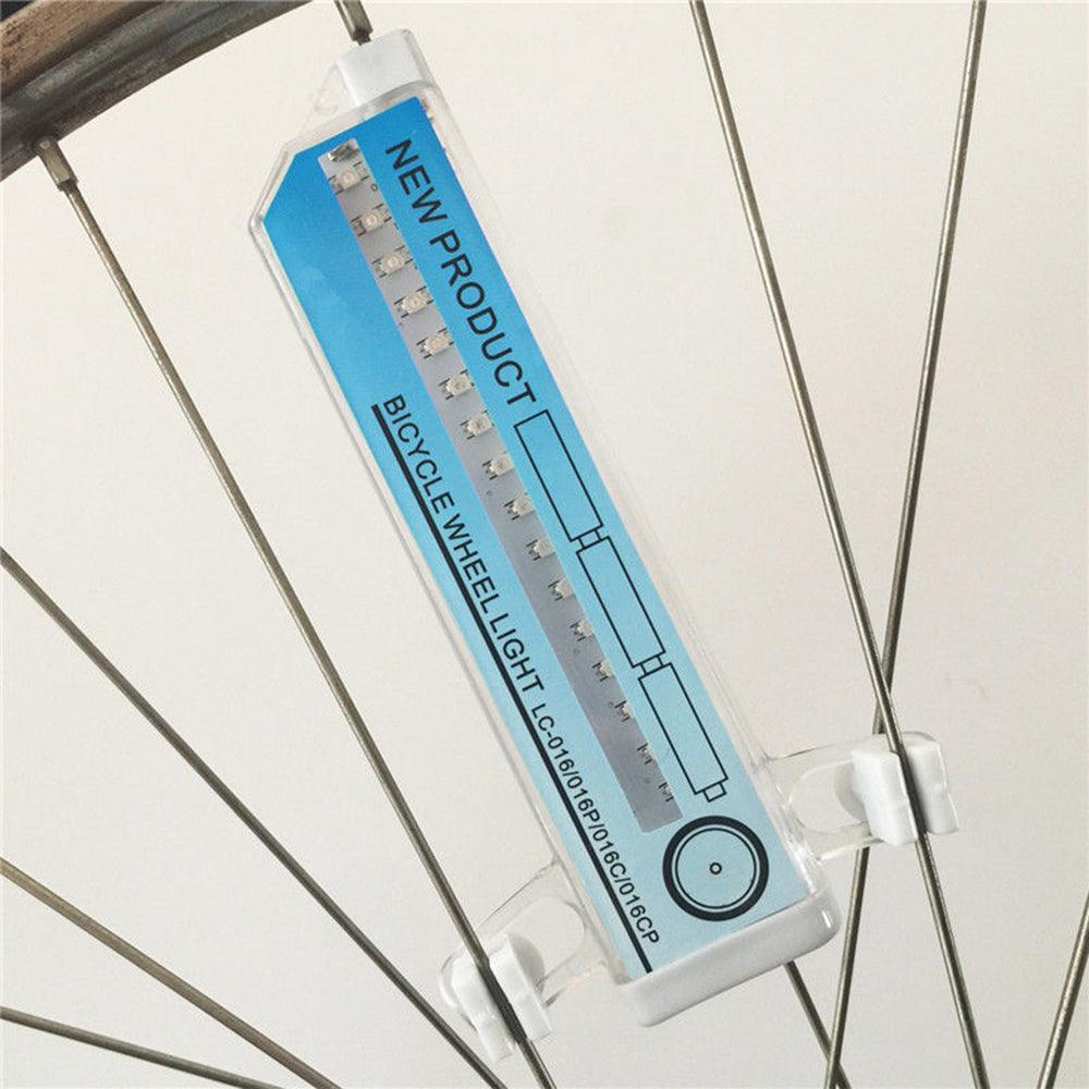 32 Pattern Bike Light Bicycle Wheel Light Double Display Flash 32 RGB LED Light Bicycle Spoke Lamp Night Riding Spoke Light For Men Present Super Bright Auto Off LED Cycling Bicycle Light Stevvex